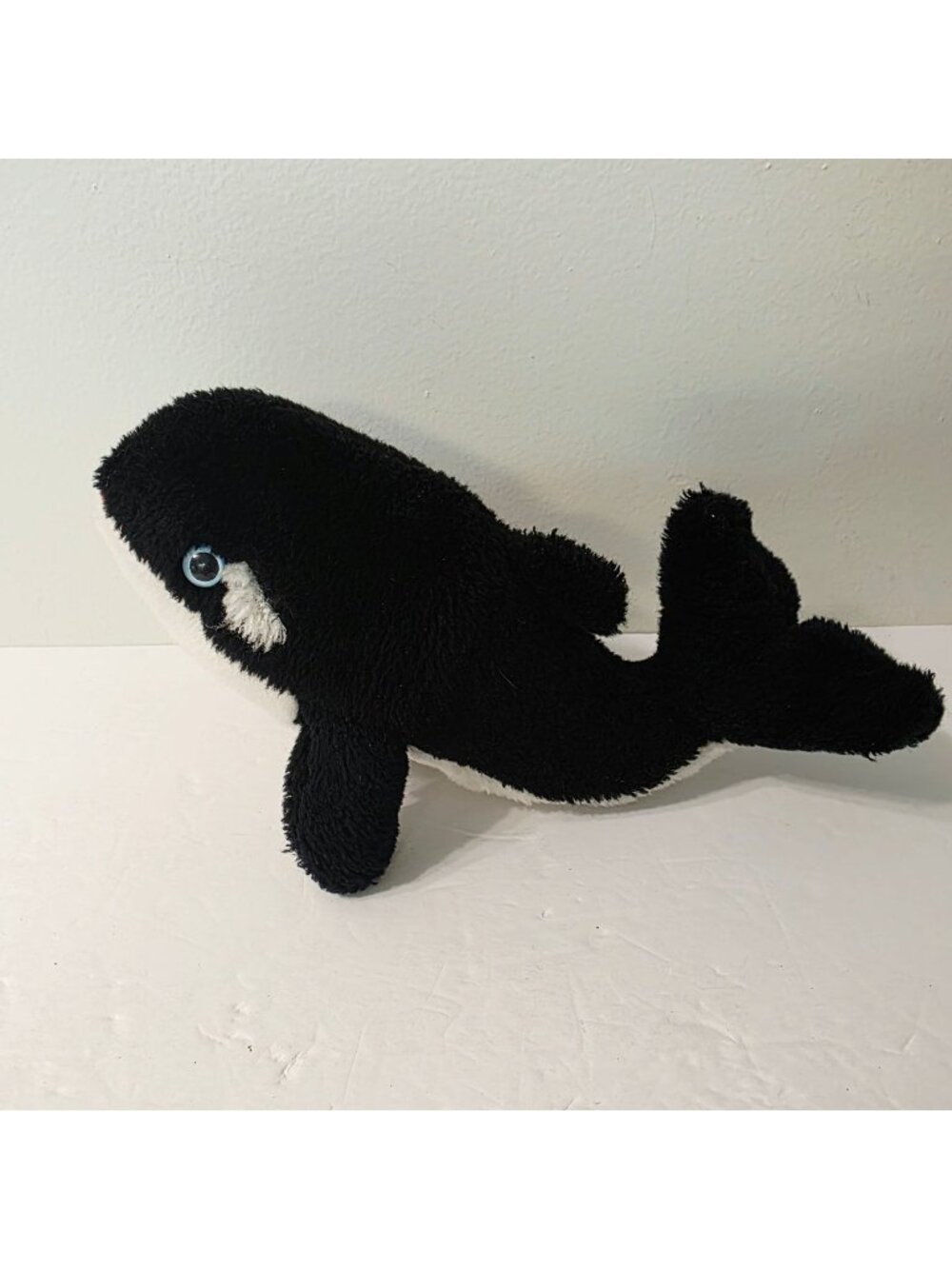 Vtg 1975 R. Dakin & Co. Seaworld Shamu Plush 9" Stuffed Animal Orca Whale